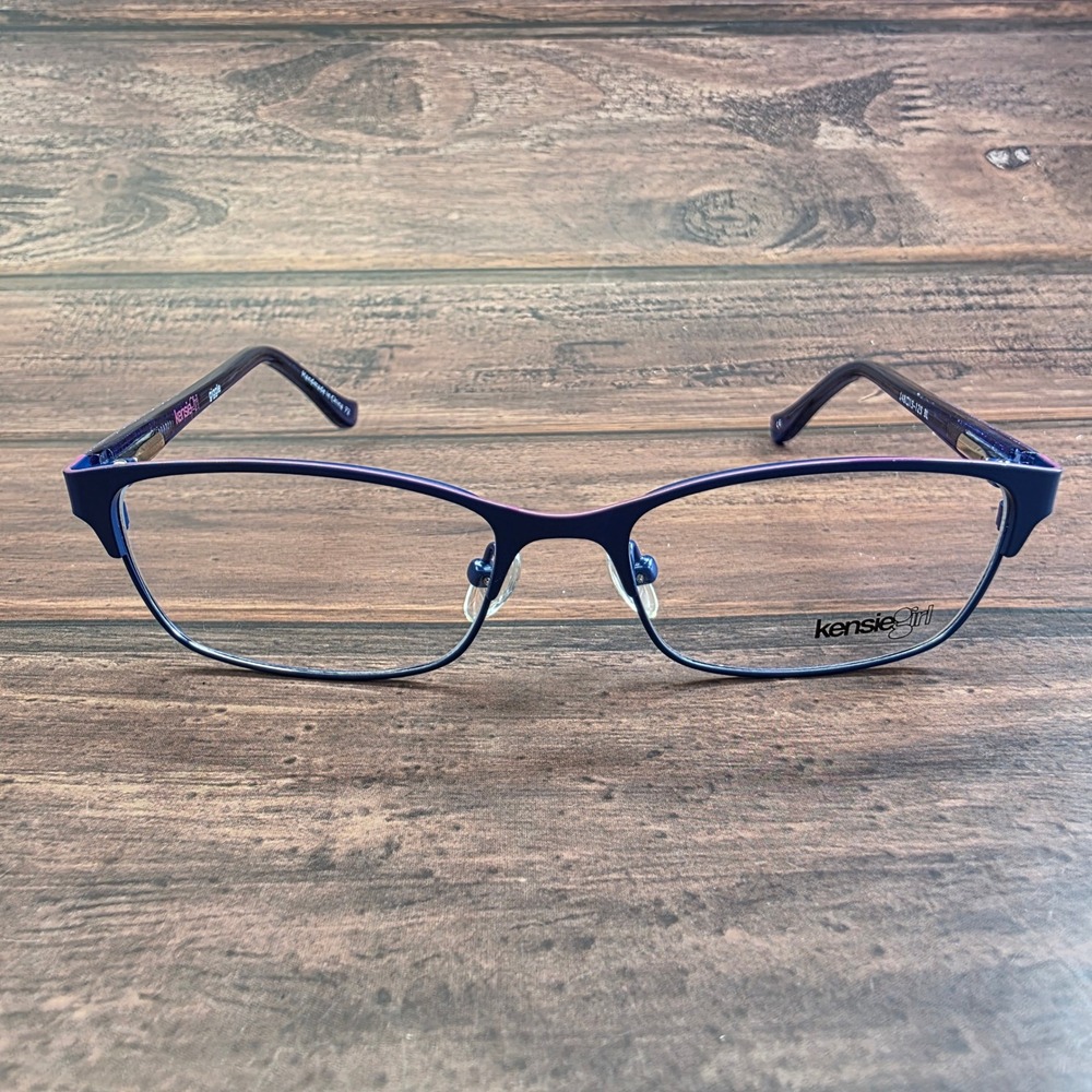 Kensie Girl‎ Giggle Navy Blue Pink Glitter Eyeglass Frames Kids 48-15-125 BL